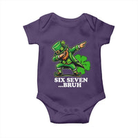 St Patricks Day Six Seven Bruh Baby Onesie Leprechaun 67 Meme Irish Ireland Lucky Shamrocks