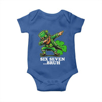 St Patricks Day Six Seven Bruh Baby Onesie Leprechaun 67 Meme Irish Ireland Lucky Shamrocks