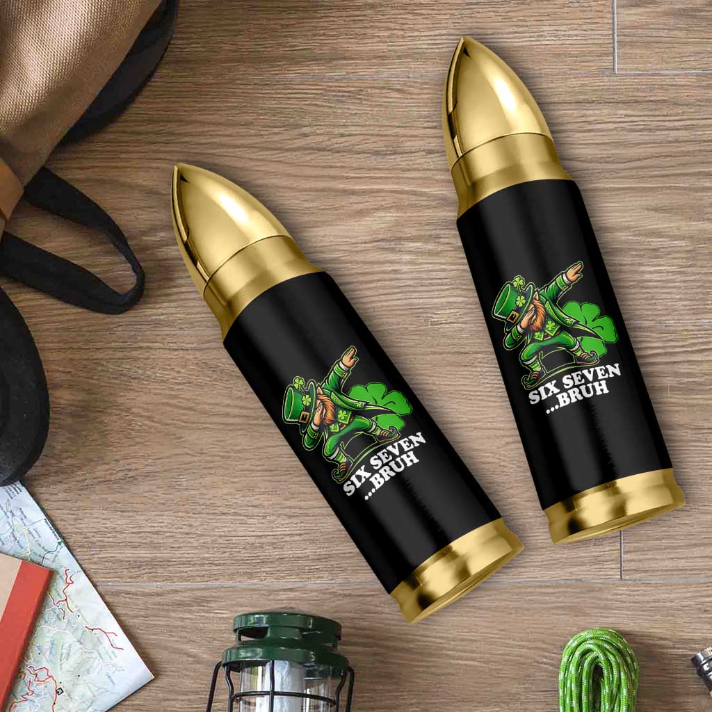 St Patricks Day Six Seven Bruh Bullet Tumbler Leprechaun 67 Meme Irish Ireland Lucky Shamrocks