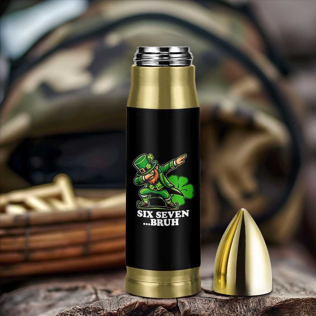 St Patricks Day Six Seven Bruh Bullet Tumbler Leprechaun 67 Meme Irish Ireland Lucky Shamrocks