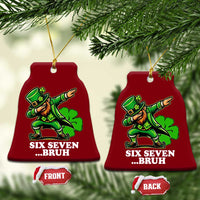 St Patricks Day Six Seven Bruh Ceramic Ornament Leprechaun 67 Meme Irish Ireland Lucky Shamrocks