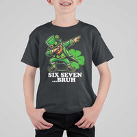 St Patricks Day Six Seven Bruh T Shirt For Kid Leprechaun 67 Meme Irish Ireland Lucky Shamrocks