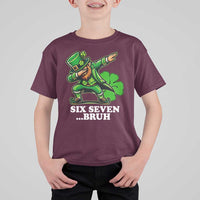 St Patricks Day Six Seven Bruh T Shirt For Kid Leprechaun 67 Meme Irish Ireland Lucky Shamrocks