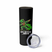 St Patricks Day Six Seven Bruh Skinny Tumbler Leprechaun 67 Meme Irish Ireland Lucky Shamrocks