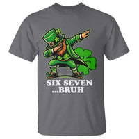 St Patricks Day Six Seven Bruh T Shirt Leprechaun 67 Meme Irish Ireland Lucky Shamrocks
