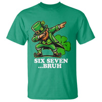 St Patricks Day Six Seven Bruh T Shirt Leprechaun 67 Meme Irish Ireland Lucky Shamrocks