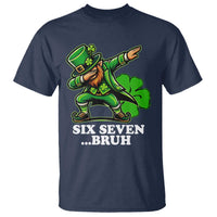 St Patricks Day Six Seven Bruh T Shirt Leprechaun 67 Meme Irish Ireland Lucky Shamrocks