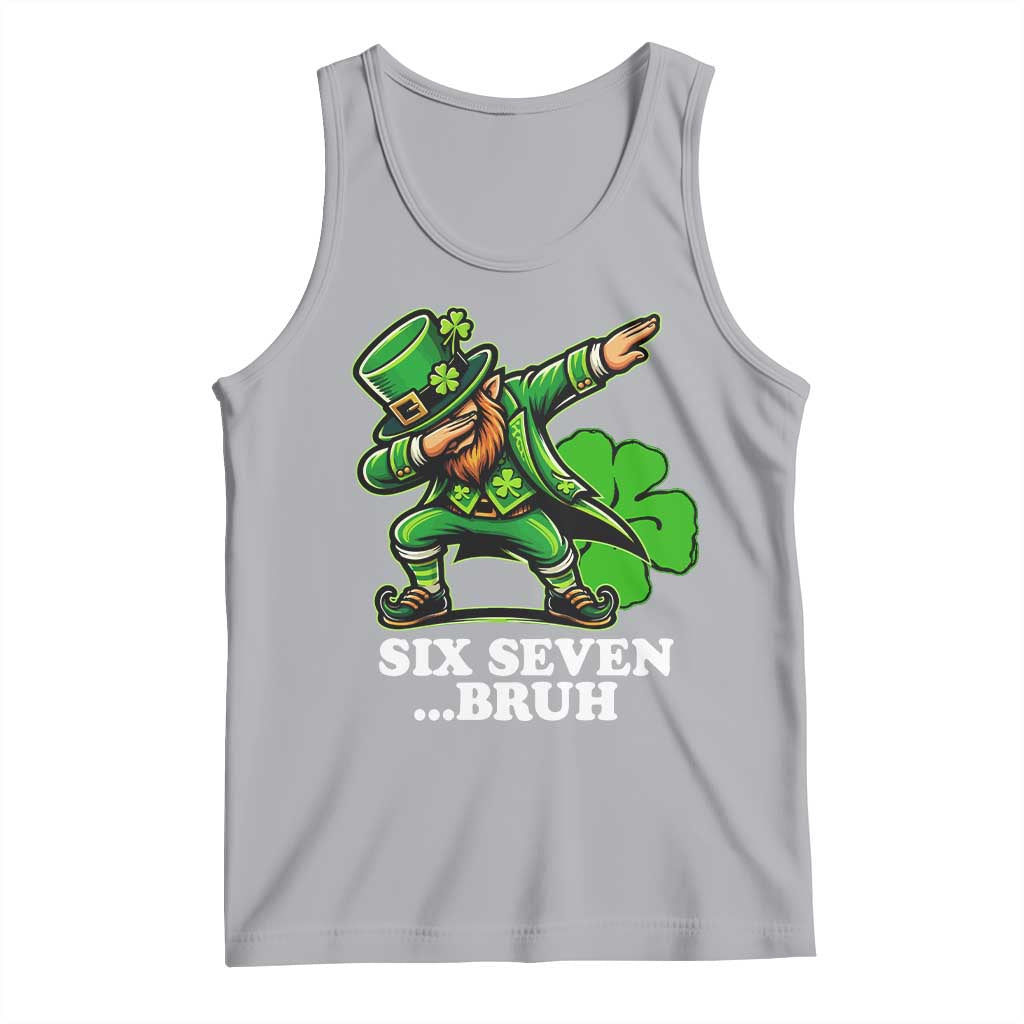 St Patricks Day Six Seven Bruh Tank Top Leprechaun 67 Meme Irish Ireland Lucky Shamrocks