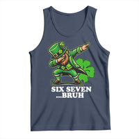St Patricks Day Six Seven Bruh Tank Top Leprechaun 67 Meme Irish Ireland Lucky Shamrocks