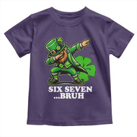 St Patricks Day Six Seven Bruh Toddler T Shirt Leprechaun 67 Meme Irish Ireland Lucky Shamrocks