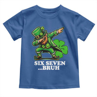 St Patricks Day Six Seven Bruh Toddler T Shirt Leprechaun 67 Meme Irish Ireland Lucky Shamrocks
