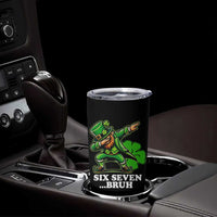 St Patricks Day Six Seven Bruh Tumbler Cup Leprechaun 67 Meme Irish Ireland Lucky Shamrocks
