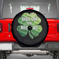 Funny Irish St Patricks Day Dibs On The Redhead Spare Tire Cover Retro Vintage Lucky Shamrock