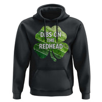 Funny Irish St Patricks Day Dibs On The Redhead Hoodie Retro Vintage Lucky Shamrock