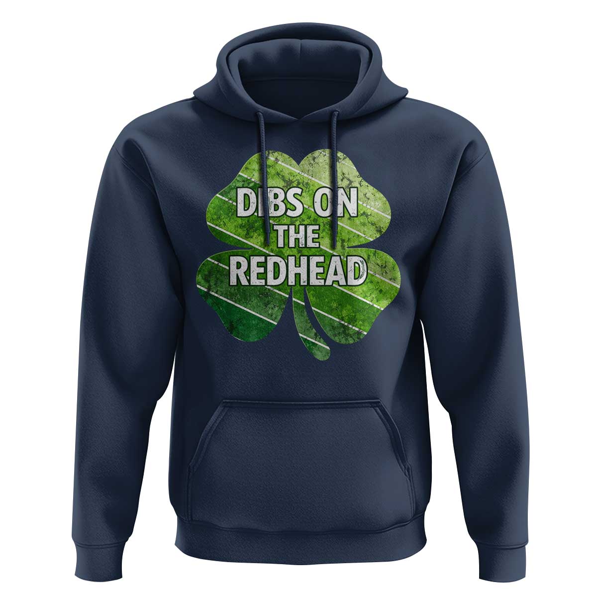 Funny Irish St Patricks Day Dibs On The Redhead Hoodie Retro Vintage Lucky Shamrock