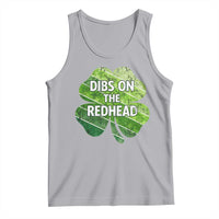 Funny Irish St Patricks Day Dibs On The Redhead Tank Top Retro Vintage Lucky Shamrock