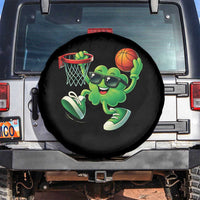 Basketball St Patricks Day Spare Tire Cover Cute Irish Shamrock Playing Basketball Player Team Boys