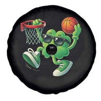 Basketball St Patricks Day Spare Tire Cover Cute Irish Shamrock Playing Basketball Player Team Boys