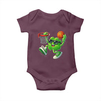 Basketball St Patricks Day Baby Onesie Cute Irish Shamrock Playing Basketball Player Team Boys