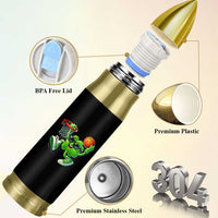 Basketball St Patricks Day Bullet Tumbler Cute Irish Shamrock Playing Basketball Player Team Boys