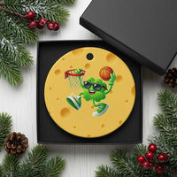 Basketball St Patricks Day Ceramic Ornament Cute Irish Shamrock Playing Basketball Player Team Boys