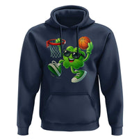 Basketball St Patricks Day Hoodie Cute Irish Shamrock Playing Basketball Player Team Boys