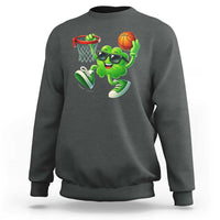 Basketball St Patricks Day Sweatshirt Cute Irish Shamrock Playing Basketball Player Team Boys
