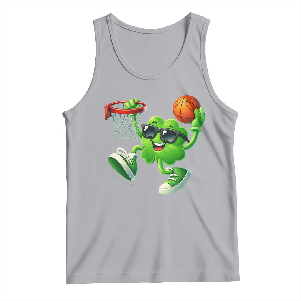 Basketball St Patricks Day Tank Top Cute Irish Shamrock Playing Basketball Player Team Boys