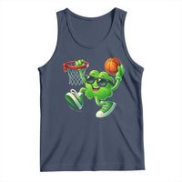 Basketball St Patricks Day Tank Top Cute Irish Shamrock Playing Basketball Player Team Boys