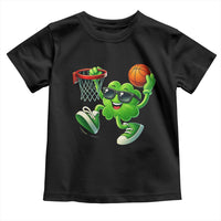 Basketball St Patricks Day Toddler T Shirt Cute Irish Shamrock Playing Basketball Player Team Boys
