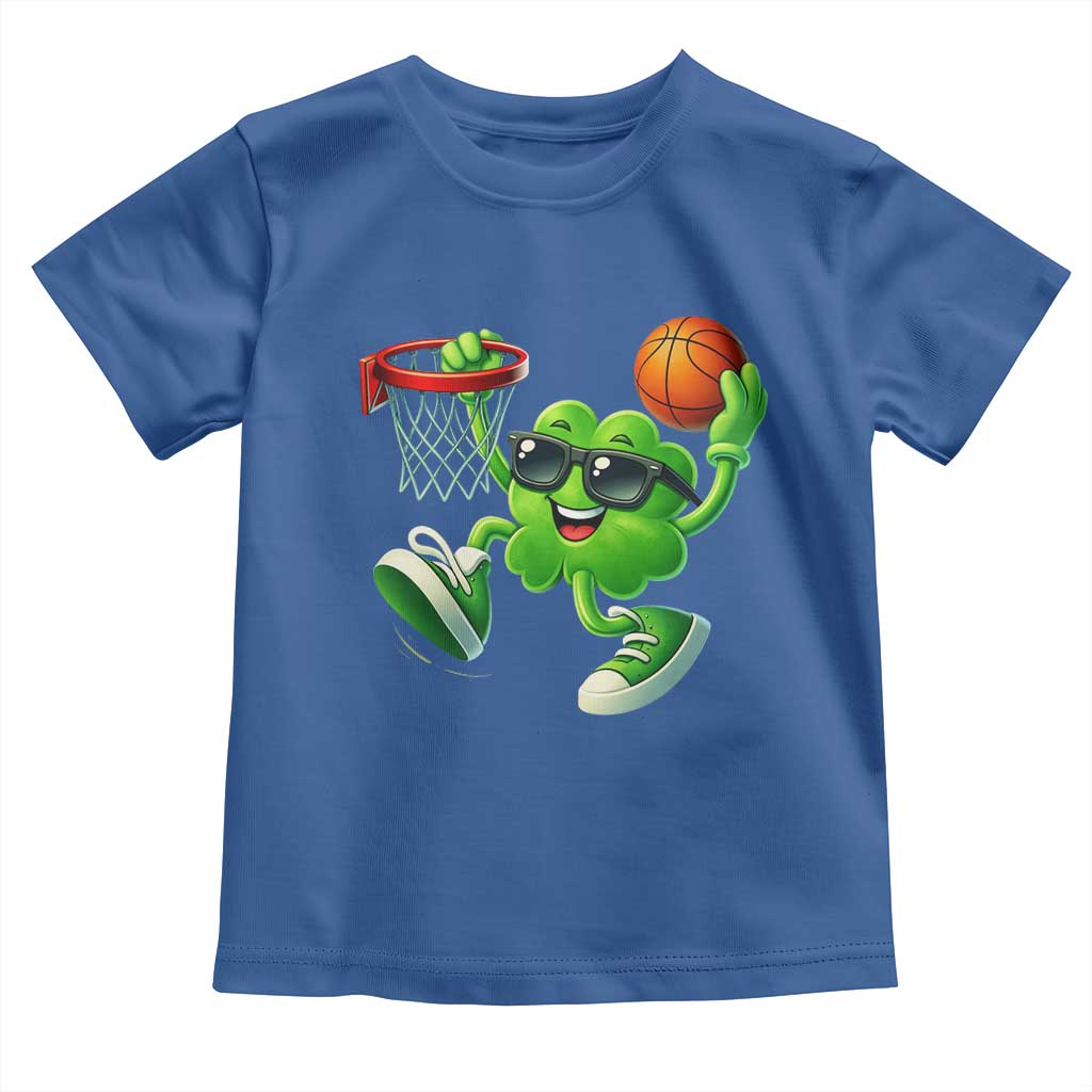 Basketball St Patricks Day Toddler T Shirt Cute Irish Shamrock Playing Basketball Player Team Boys