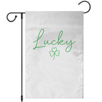 Lucky Irish Shamrock Garden Flag St Patricks Day Letter Print Lightweight