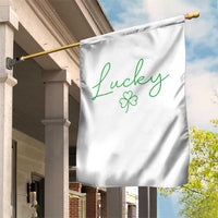 Lucky Irish Shamrock Garden Flag St Patricks Day Letter Print Lightweight