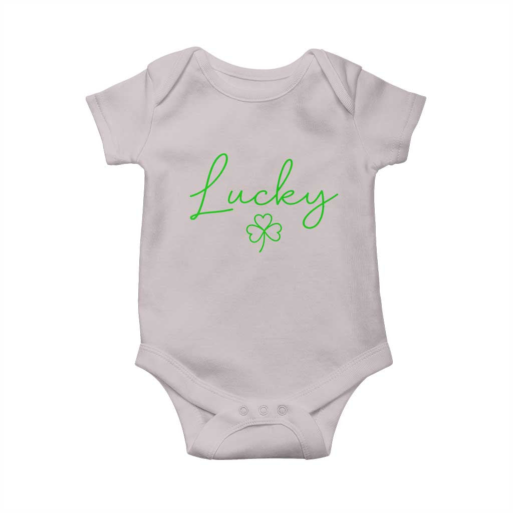 Lucky Irish Shamrock Baby Onesie St Patricks Day Letter Print Lightweight