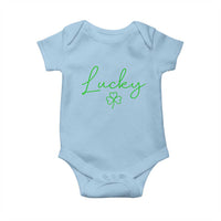 Lucky Irish Shamrock Baby Onesie St Patricks Day Letter Print Lightweight