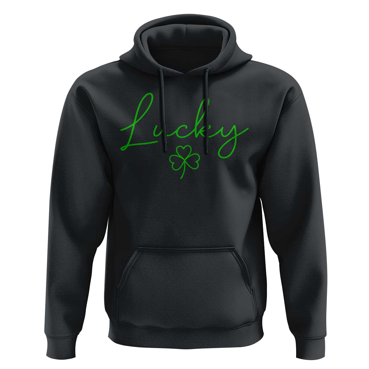Lucky Irish Shamrock Hoodie St Patricks Day Letter Print Lightweight