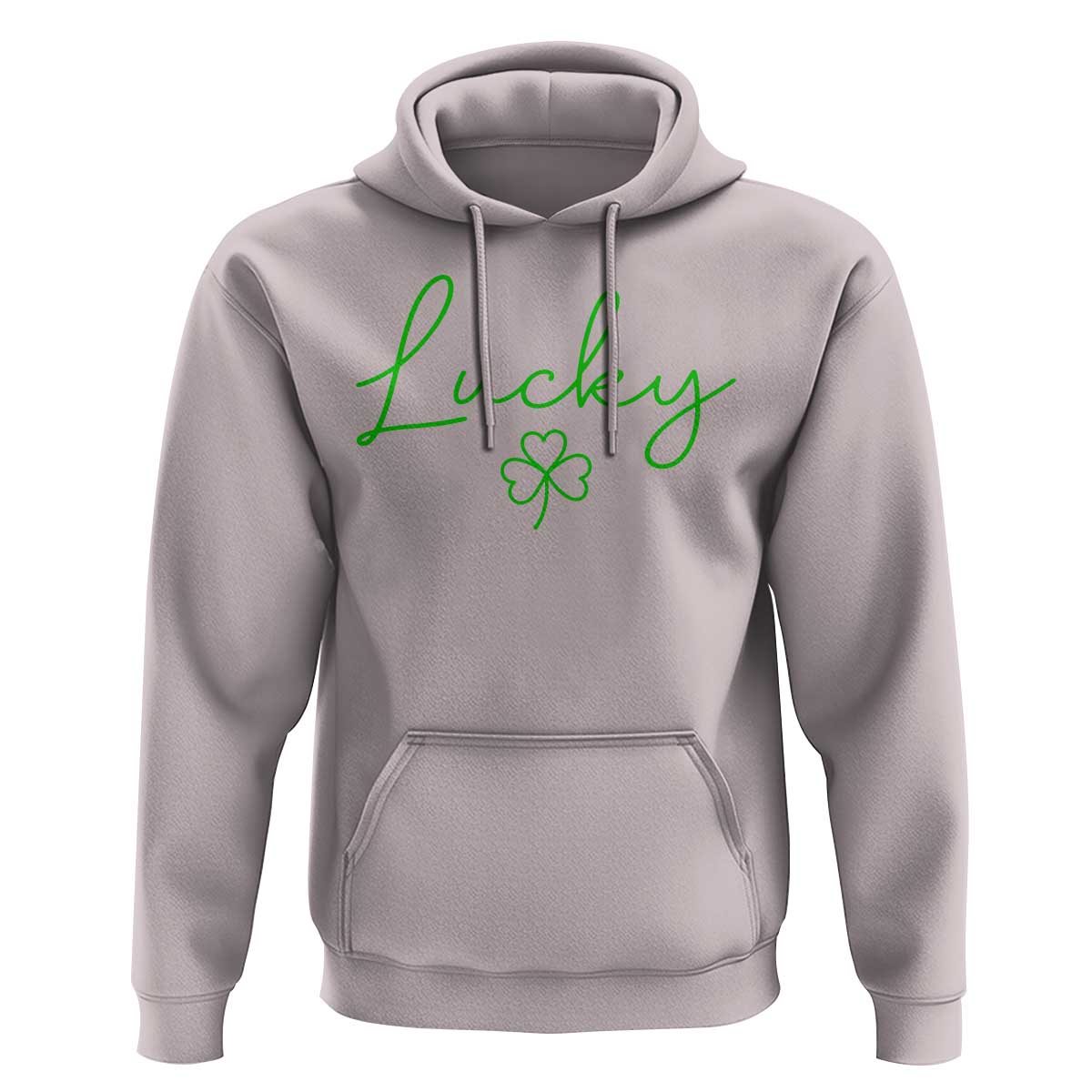 Lucky Irish Shamrock Hoodie St Patricks Day Letter Print Lightweight