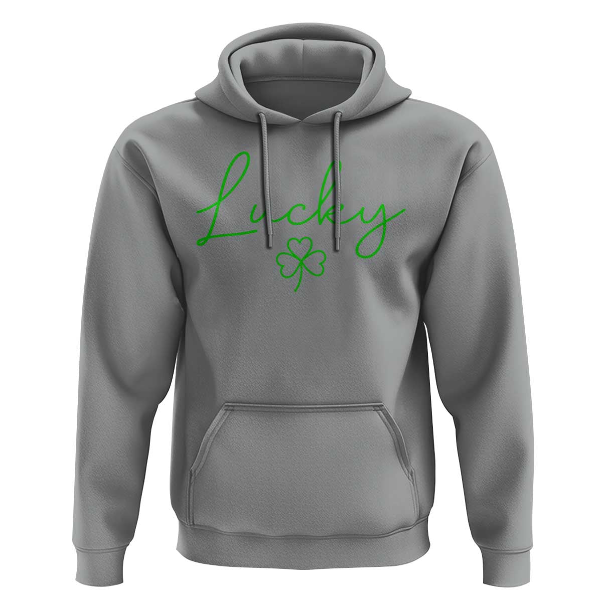 Lucky Irish Shamrock Hoodie St Patricks Day Letter Print Lightweight