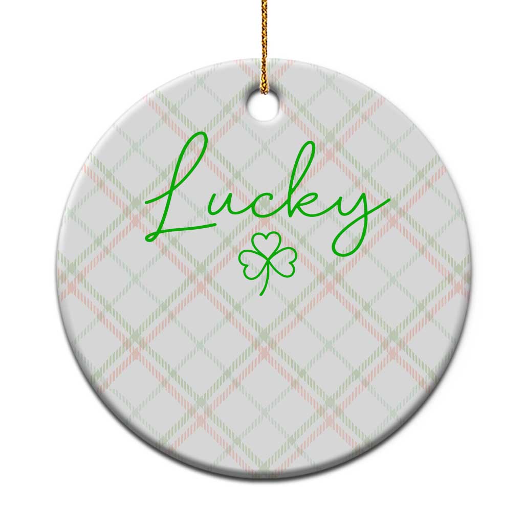 Lucky Irish Shamrock Ceramic Ornament St Patricks Day Letter Print Lightweight