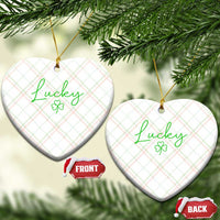 Lucky Irish Shamrock Ceramic Ornament St Patricks Day Letter Print Lightweight