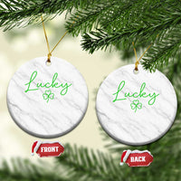 Lucky Irish Shamrock Ceramic Ornament St Patricks Day Letter Print Lightweight