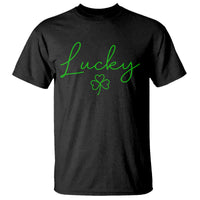 Lucky Irish Shamrock T Shirt St Patricks Day Letter Print Lightweight
