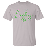 Lucky Irish Shamrock T Shirt St Patricks Day Letter Print Lightweight