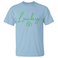 Lucky Irish Shamrock T Shirt St Patricks Day Letter Print Lightweight