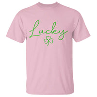 Lucky Irish Shamrock T Shirt St Patricks Day Letter Print Lightweight
