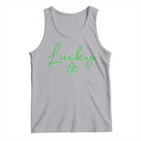 Lucky Irish Shamrock Tank Top St Patricks Day Letter Print Lightweight