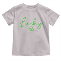 Lucky Irish Shamrock Toddler T Shirt St Patricks Day Letter Print Lightweight