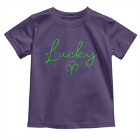 Lucky Irish Shamrock Toddler T Shirt St Patricks Day Letter Print Lightweight