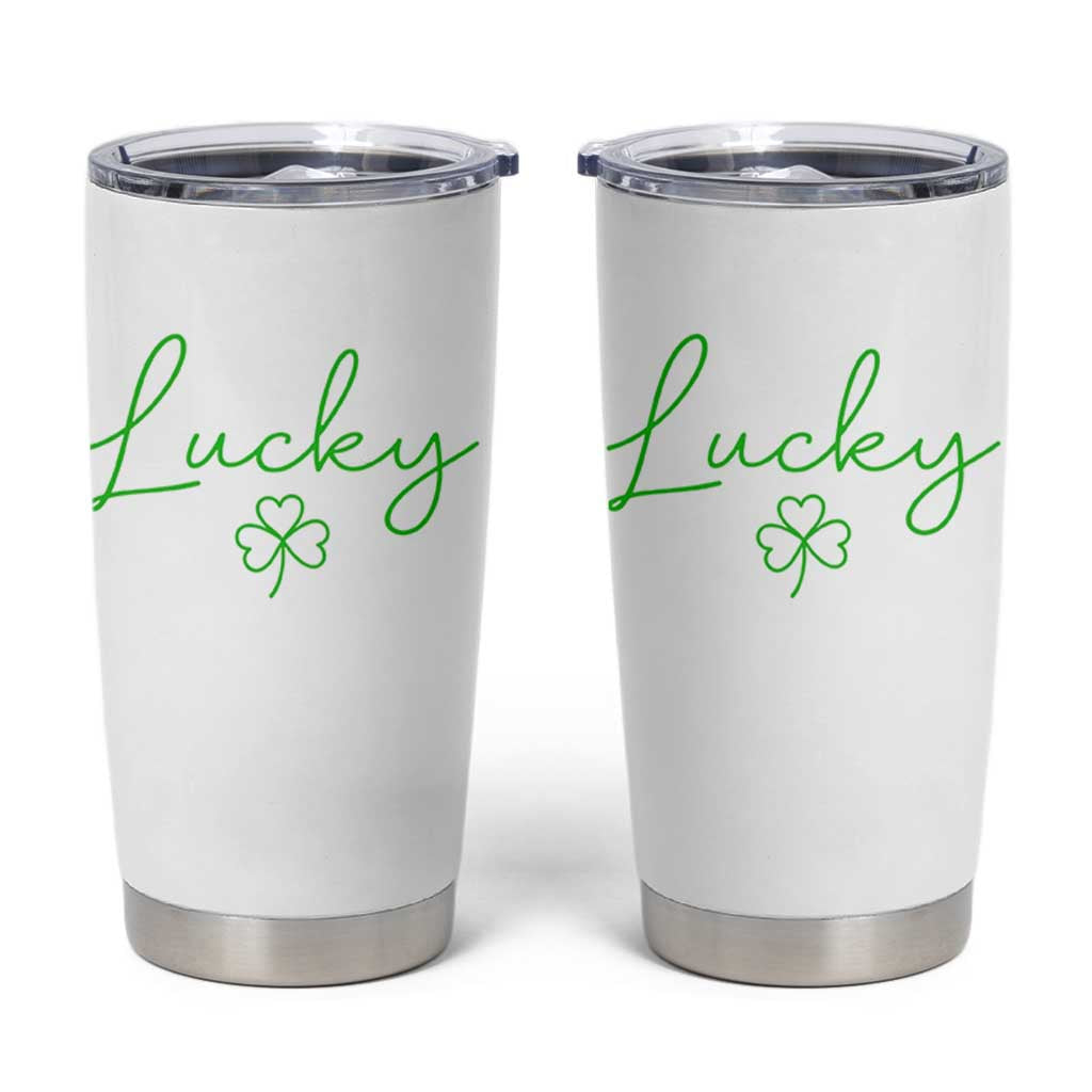 Lucky Irish Shamrock Tumbler Cup St Patricks Day Letter Print Lightweight