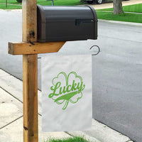 Vintage Lucky Shamrock Garden Flag Irish St Patricks Day